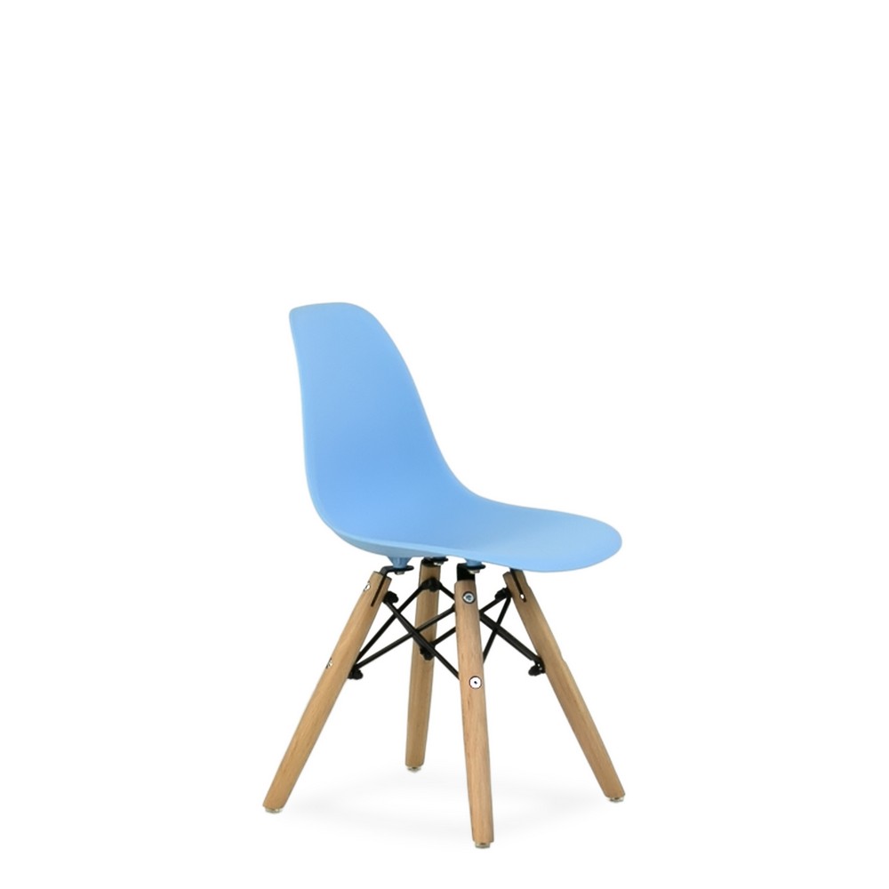 Стул Barneo N-1 Eames Style голубой детский