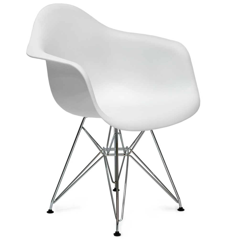 Кресло Barneo N-14-14 SteelMold белый, Eames style