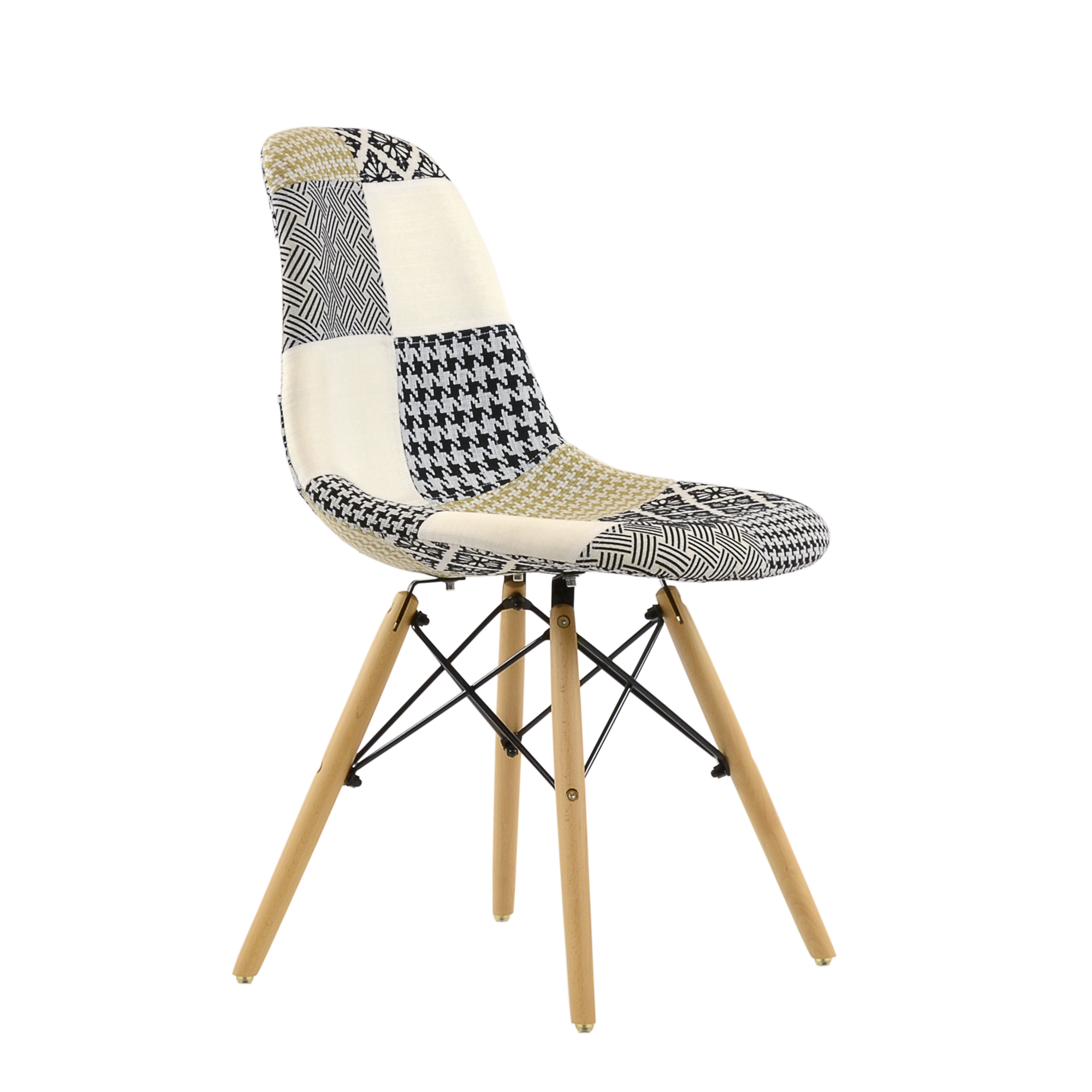 Стул Barneo N-12 Patchwork трехцветный, Eames style