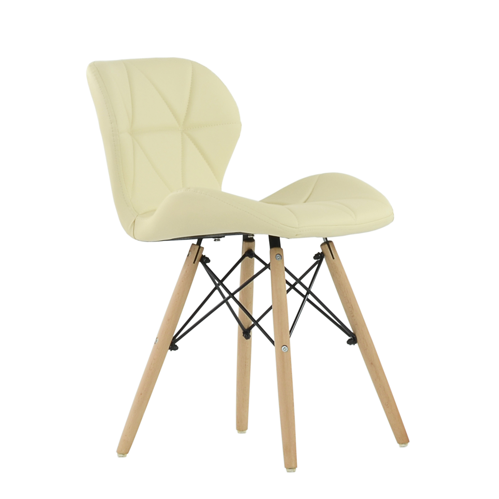Стул Barneo N-42 Perfecto PU кремовый, Eames style