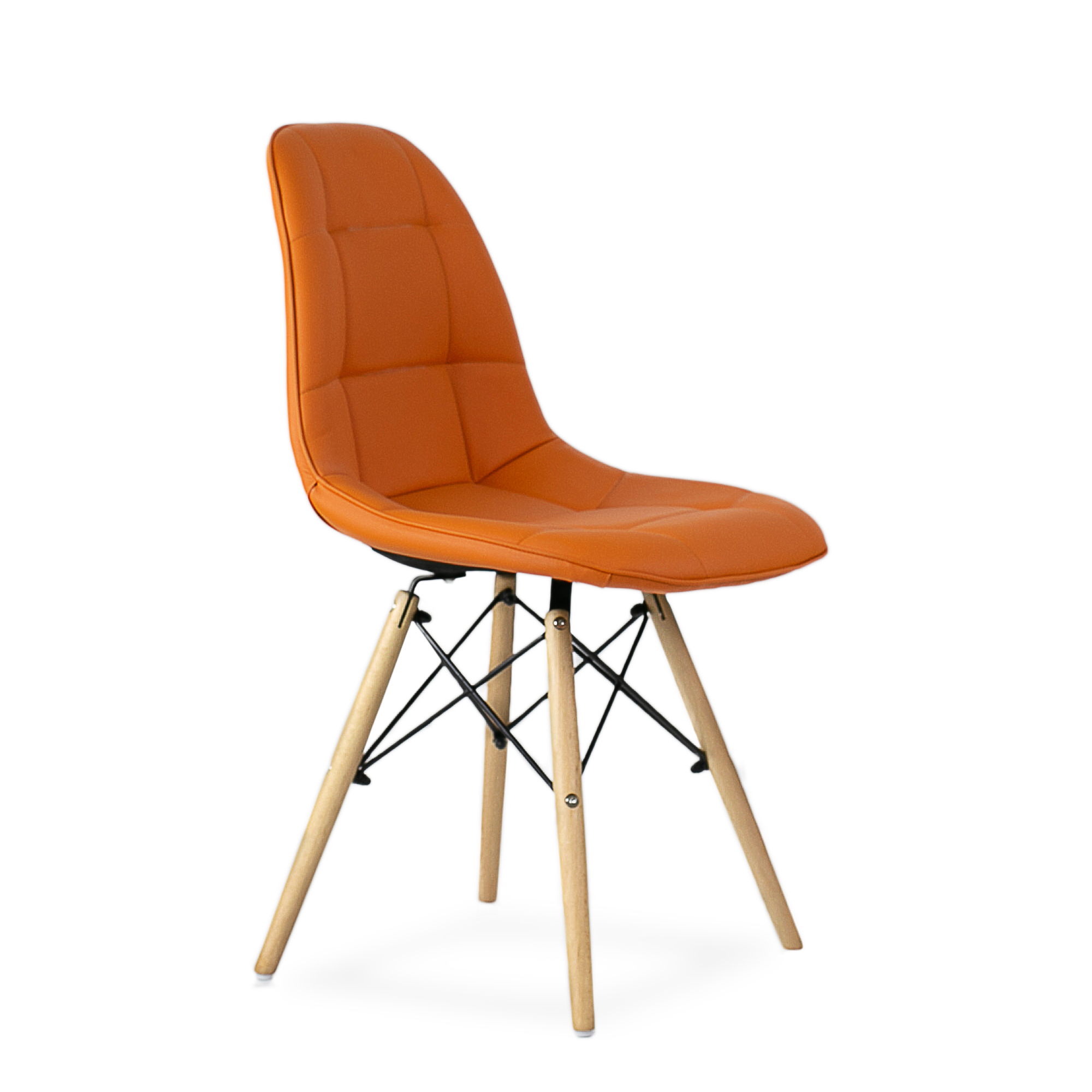 Стул Barneo N-43 Pulsante PU оранжевый, Eames style