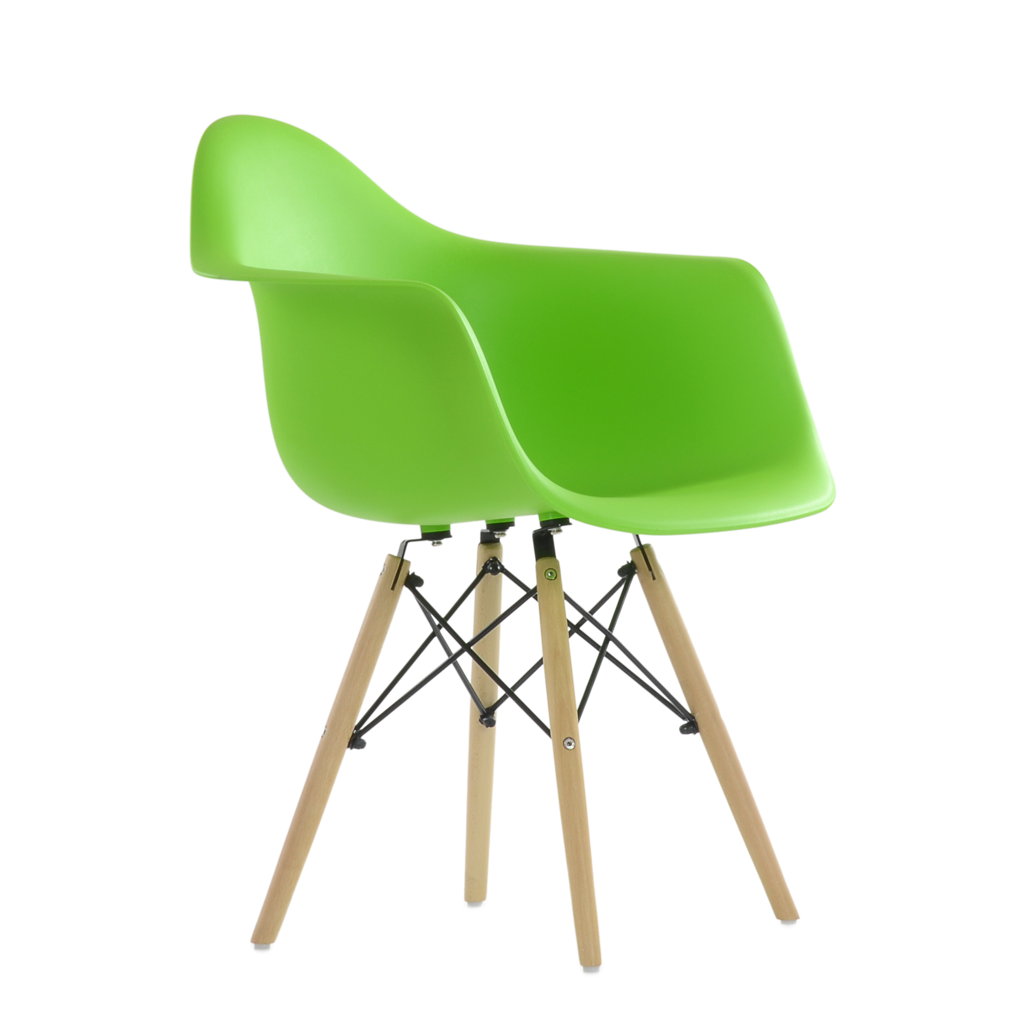 Кресло Barneo N-14 WoodMold салатовый, Eames style