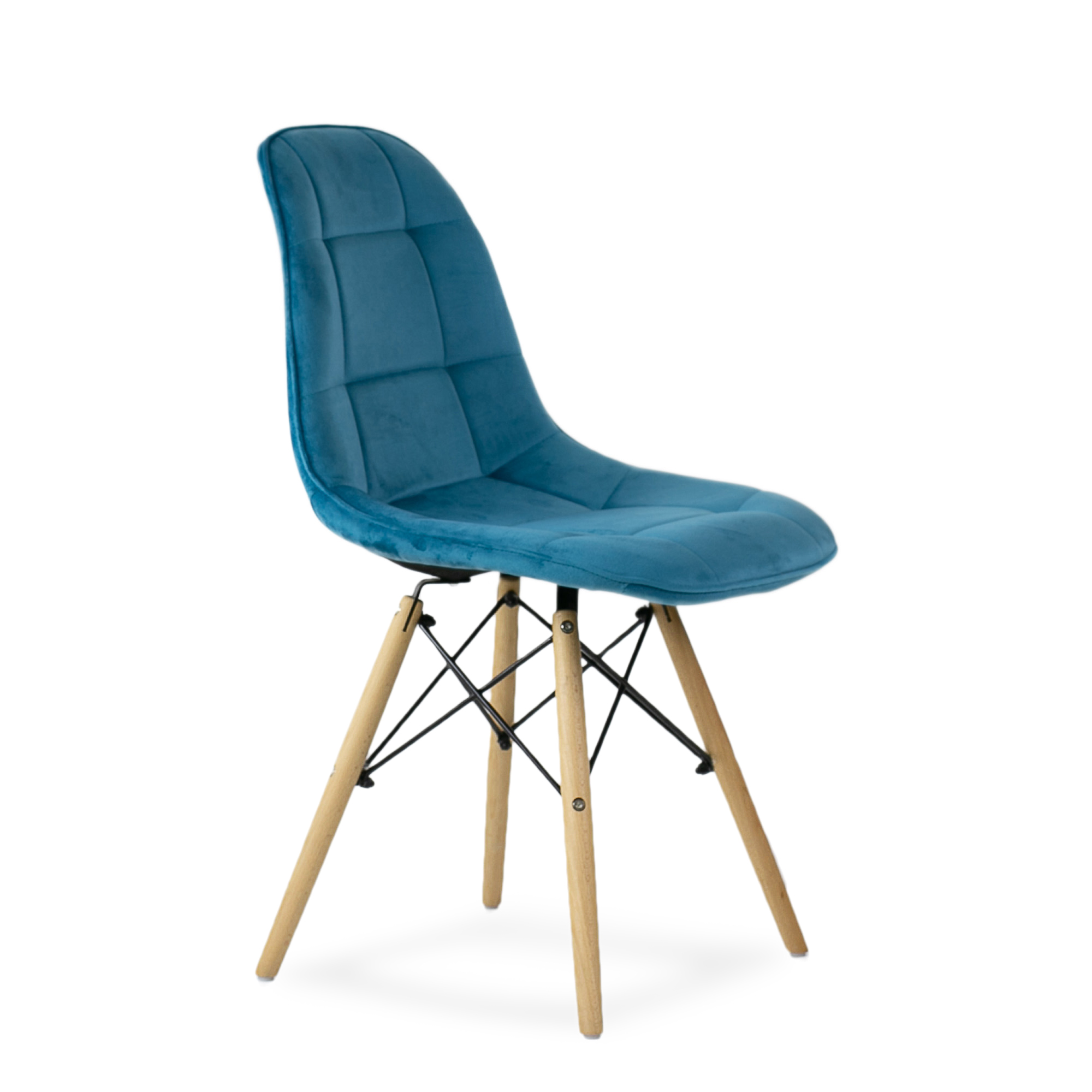 Стул Barneo N-43 Pulsante велюр бирюзовый VL HLR-59, Eames style