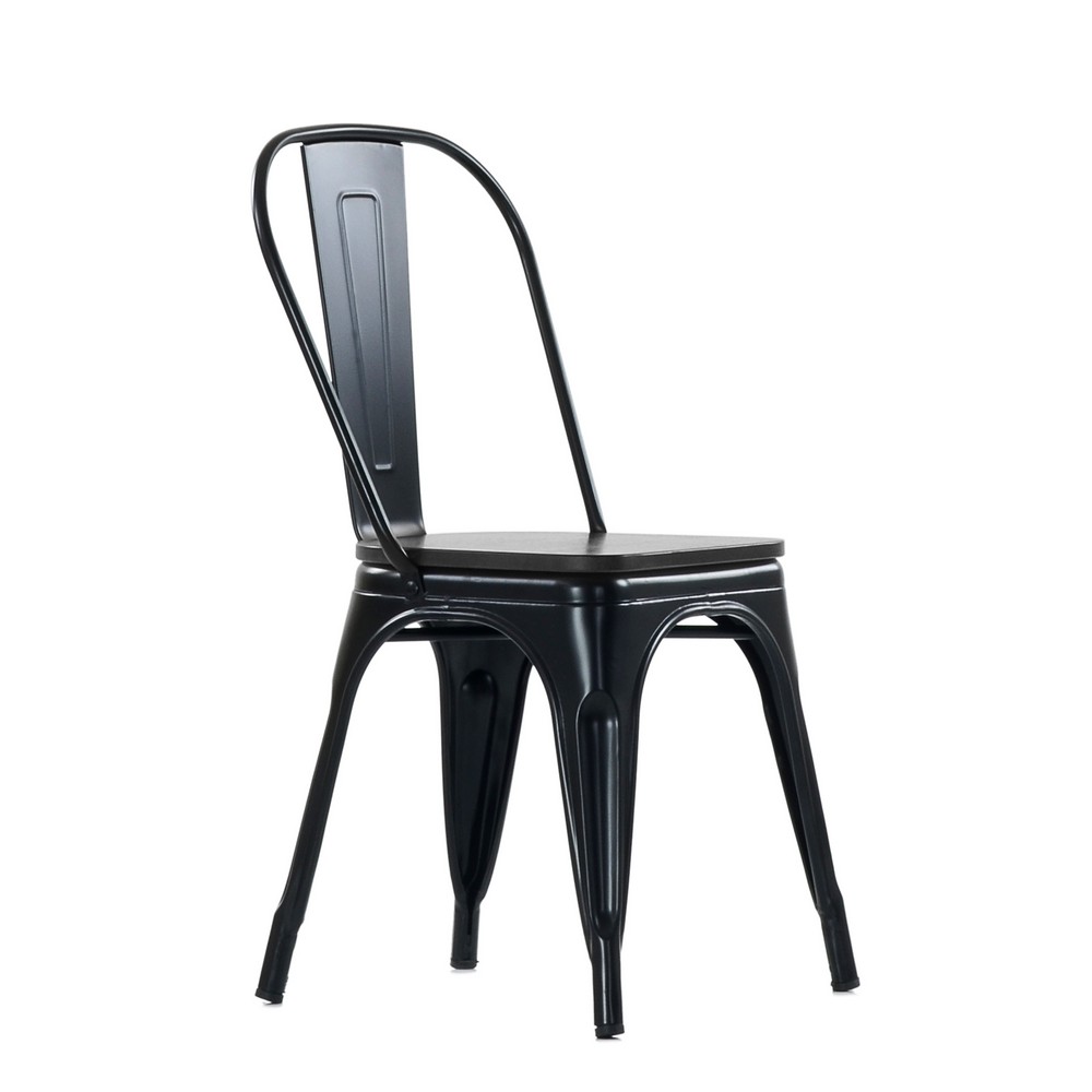 Стул Barneo N-236 Tolix style Wood все цвета RAL, сиденье шпон